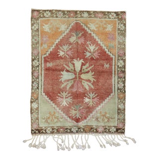 20th Century Turkish Rug, 3'4'' X 4'4'' For Sale