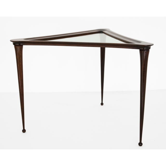 Brown Italian Side Table by Osvaldo Borsani for Atelier Borsani Varedo, 1950s For Sale - Image 8 of 16