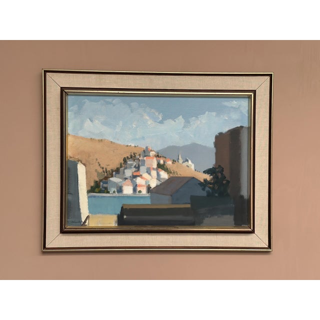 Stig Wernheden, Bergsby, 1960s, Oil on Canvas For Sale - Image 5 of 17