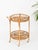 1960s French Riviera Round Serving Bar Cart in Rattan and Wicker, Italy, 1960s For Sale - Image 5 of 11