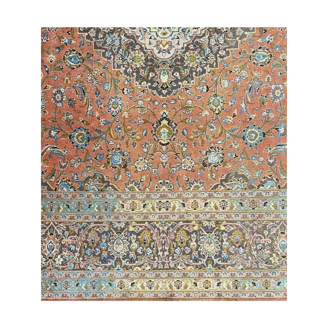10x13 1960s Persian Kashan Area Rug - 107634 For Sale - Image 12 of 13