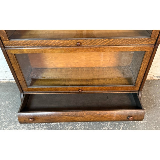 Five Piece Antique Lundstrum Barrister Bookcase For Sale In New York - Image 6 of 16
