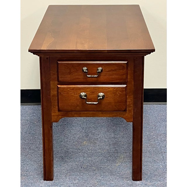 Pennsylvania House Pennsylvania House Chippendale 2 Drawer Nightstands - A Pair For Sale - Image 4 of 9