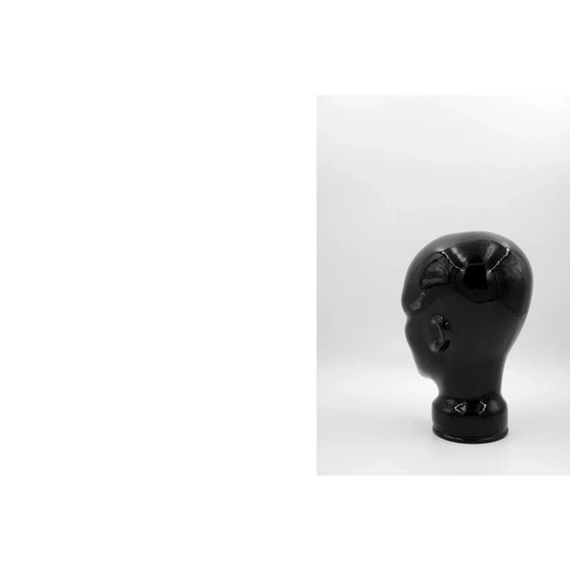 1970s Black Glass Head, 1970s For Sale - Image 5 of 6