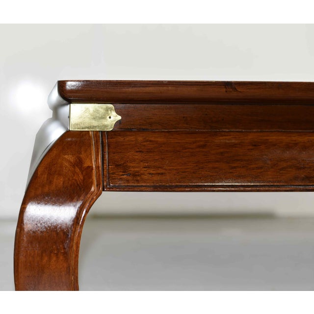 Mid 20th Century Mid Century Chinoiserie Ming Burl Wood Coffee Table For Sale - Image 5 of 10