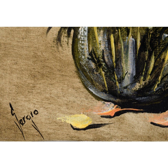 Still Life With Pink and Yellow Flowers in Oil on Canvas For Sale In Monterey, CA - Image 6 of 7
