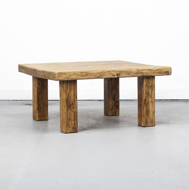 Vintage Rustic Farmhouse Coffee Table For Sale - Image 9 of 9