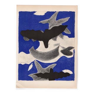 Georges Braque, Flying Birds, 1955, Lithograph For Sale