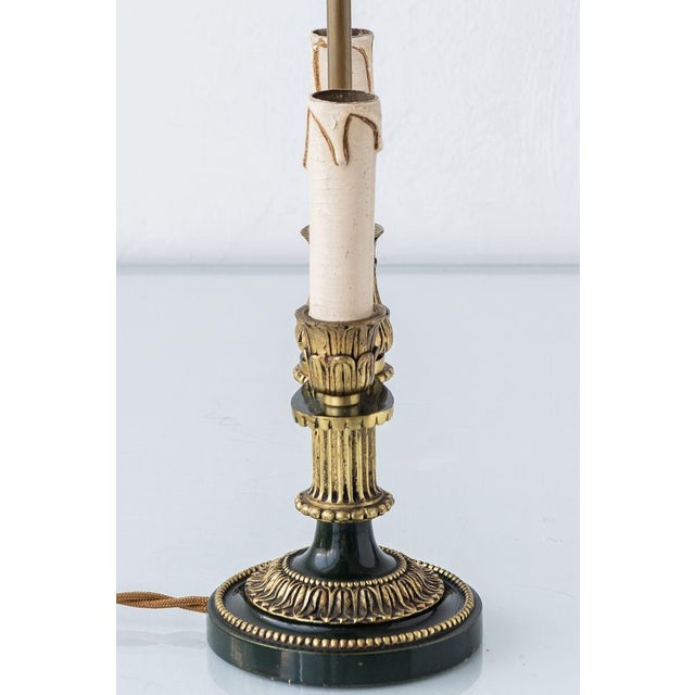 Vintage French Empire Two-Light Bouillotte Table Lamp, 1950s For Sale - Image 13 of 18