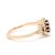 Stones: garnet, 1 stone oval 7 x 5 mm approximately 1 carat seed pearls Ring Size 6 Rise off of Finger: 4.4 mm Length: 9.8...