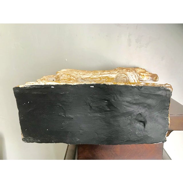 Early 21st Century Cream With Gold Wash Standing Equestrian Horse Figure For Sale - Image 5 of 6