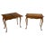 Pair of Baker Burl Wood Flip Top Convertible Console Table to Game Dining Tables For Sale - Image 13 of 13
