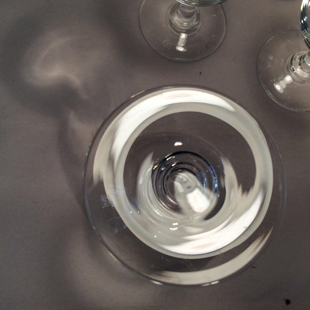 Transparent Sasaki Mid-Century Wheat Pattern Glasses by Noritake - Set of 6 For Sale - Image 8 of 10