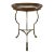 1980's Round "Pied De Biche" Drexel Side Table For Sale