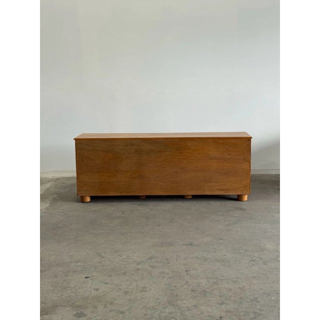 1970s Post Modern Dresser in Oak For Sale - Image 15 of 16