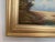 Vintage European Coastal Village Oil Painting Signed Dated 1961 Framed Landscape For Sale - Image 9 of 13
