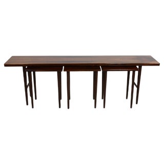 Rosewood Nesting Tables by Kurt Østervig for Jason Møbler, 1960s For Sale
