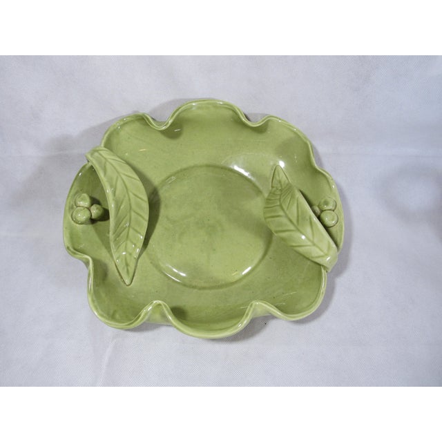 Green Mid-Century Camark Pottery of Arkansas Decorative Bowl Dish For Sale - Image 8 of 11
