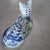 Vintage Blue & White Floral Ceramic Cat Figurine Formalities by Baum Bros For Sale - Image 4 of 8