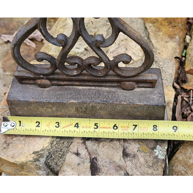 Vintage Cast-Iron Decorative Cross For Sale - Image 14 of 14