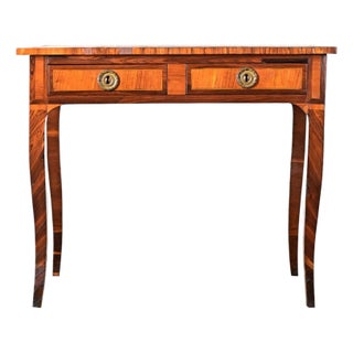 French 19th Century Petite Inlaid Mahogany Writing Desk For Sale