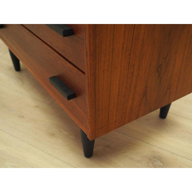 Black Danish Teak Chest of Drawers, 1980s For Sale - Image 8 of 16