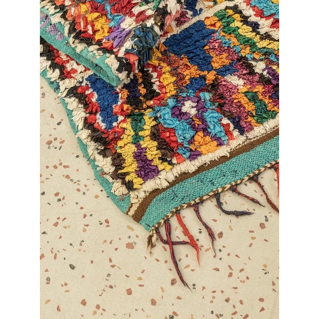 Vintage Boucherouite Berber Rug For Sale - Image 8 of 10