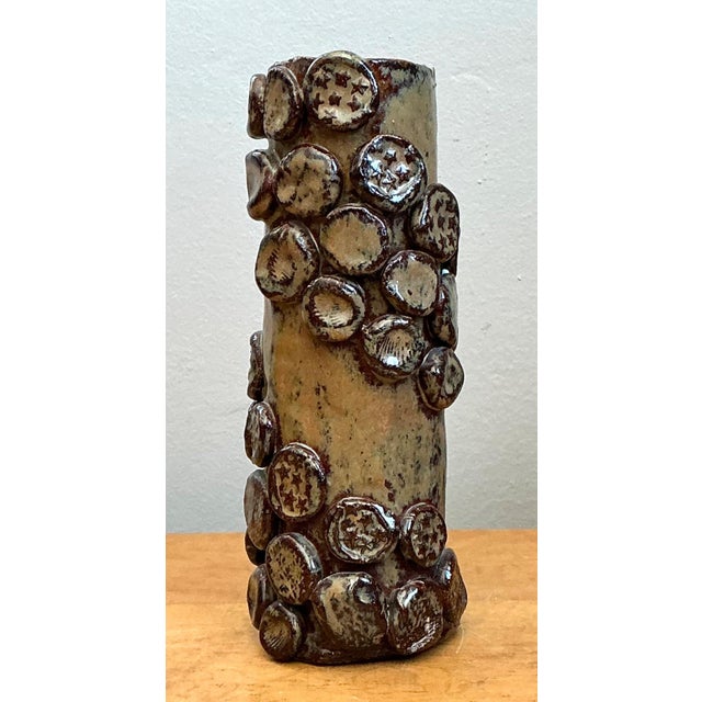 Vintage Original Studio Pottery Stars and Shells Vase For Sale - Image 13 of 16