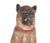 Life-Size Austrian Terracotta Pug Dog with Glass Eyes, 19th Century Every room needs one resident who never misbehaves....