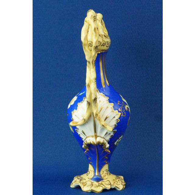 Rococo 19th Century English Rococo Porcelain Vase attributed to the Coalport Factory, Derby, England For Sale - Image 3 of 18