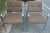 1970s Chromcraft Armchairs in the Milo Baughman Style. Brown upholstery with chrome frame. Tufted back and seat. Good...