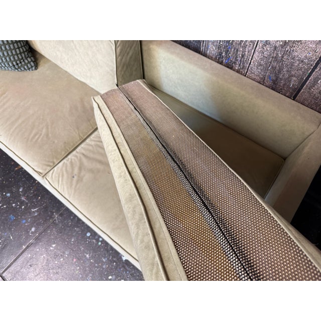 Custom Mid-Century Modern Style Sofa For Sale In Los Angeles - Image 6 of 6