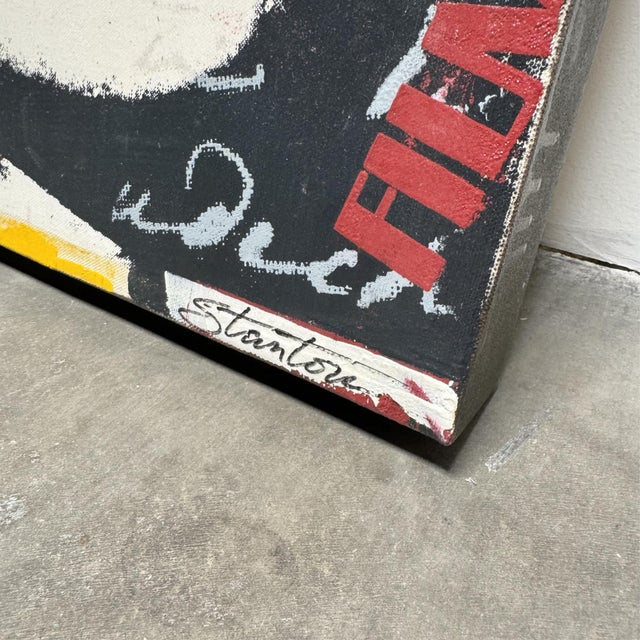 2000 - 2009 Vintage Original Signed Jackie Stanton "The Rolling Stones" Painting For Sale - Image 5 of 8