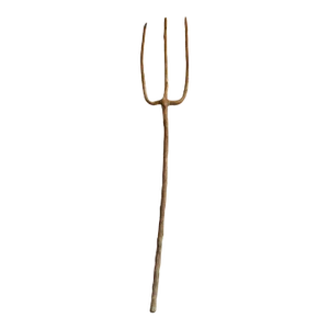Old Vintage Willow Wood Hay Fork