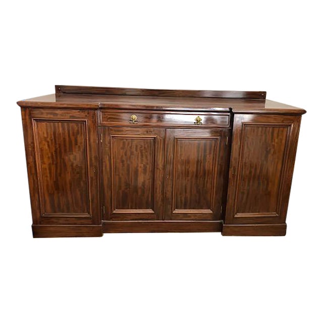 English Regency Style Mahogany Credenza or Sideboard For Sale