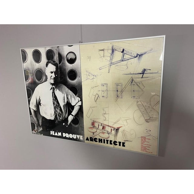 Jean Prouvé Architecte Poster from Archives Internationales, France, 1995 For Sale - Image 11 of 15