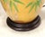 Vintage Hollywood Regency Style Hand-Painted Yellow Ceramic Bird and Bamboo Table Lamps - a Pair For Sale - Image 11 of 13