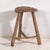 Antique Primitive Stool in Elm, 1900s For Sale - Image 6 of 6