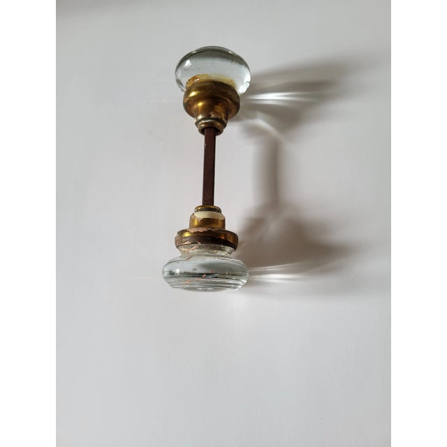 Metal Vintage Glass Door Knobs For Sale - Image 7 of 7