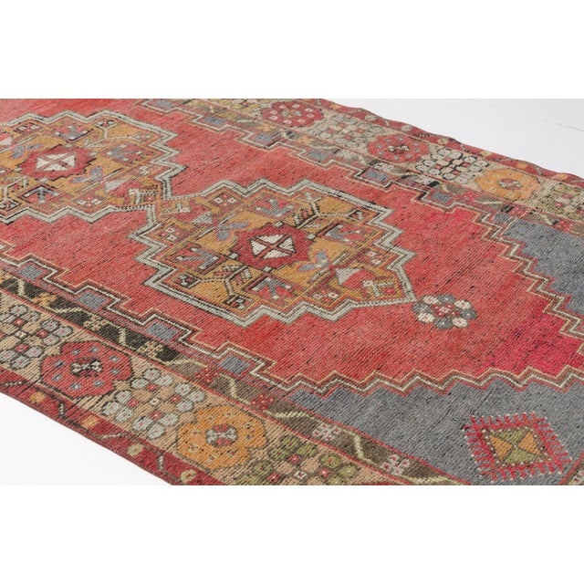 1950s Anatolian Kurdish Floral Carpet For Sale - Image 9 of 10