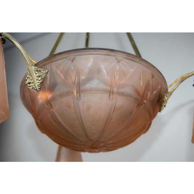 Muller Frères Art Deco Lamp by Muller Freres Luneville, France, 1930 For Sale - Image 4 of 12