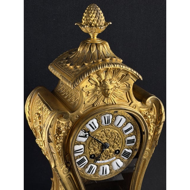 Gilt Bronze Mantel Clock, 1850s For Sale - Image 10 of 15