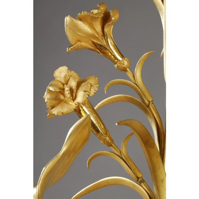 Gold Large Baluster Candelabras by Eugène Hazart, Set of 2 For Sale - Image 8 of 15