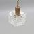 Mid-Century Modern Hanging Light in Brass and Cast Glass by Carl Fagerlund for Orrefors, Sweden, 1960 For Sale - Image 3 of 9