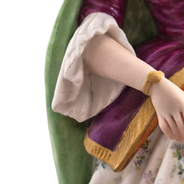 Letu and Mauger, Biscuit Porcelain Figures, 1860s, Ceramic, Set of 2 For Sale - Image 5 of 17