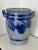 A beautiful Westerwald salt-glazed (sauerkraut) crock. The slightly grainy gray salt-glaze has a hand-applied cobalt...