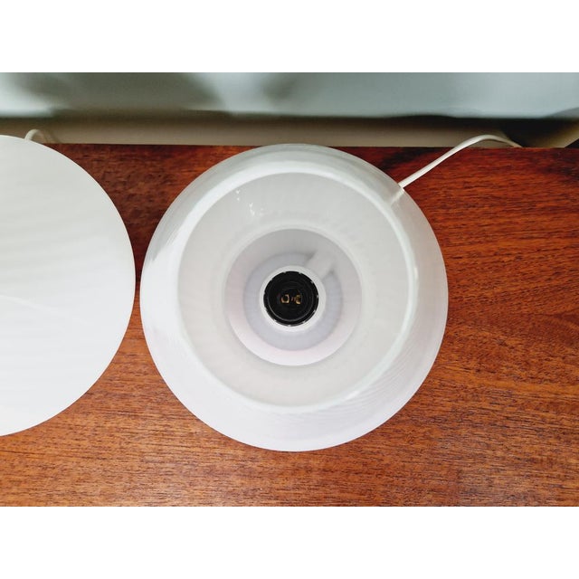 White Murano Glass Mushroom Lamps, 1970s, Set of 2 For Sale - Image 8 of 17