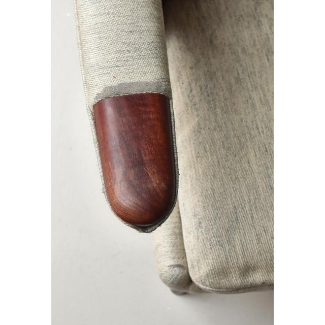 Brown Set of Papa Bear AP-19 Chair and Ottoman in Teak attributed to Hans J. Wegner for S.P. Stolen, Denmark, 1950s For Sale - Image 8 of 18