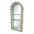 Rare Massive Vintage Serge Roche Carved Arched Glass 5 Shelf Palm Beach Regency Etagere China Cabinet For Sale