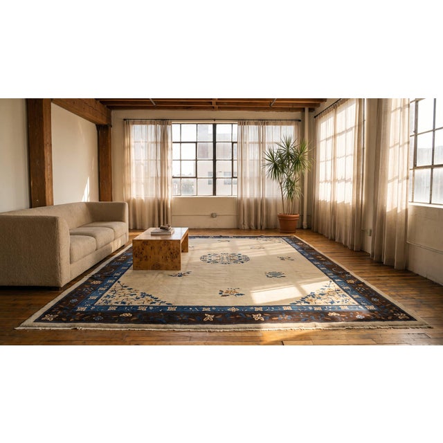 1920s Chinese Peking Carpet For Sale - Image 9 of 9